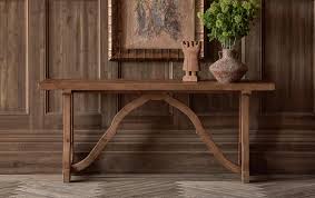 Leona Rustic Wood Console Table