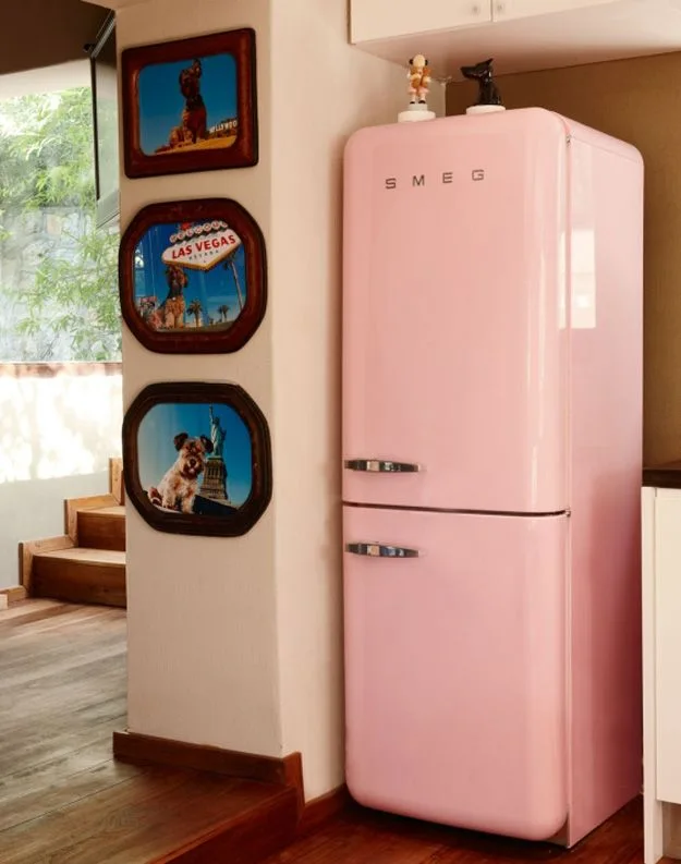Smeg Pink Retro Refrigerator