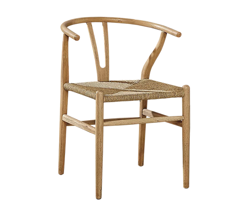 Natural Wood Wishbone Dining Chair