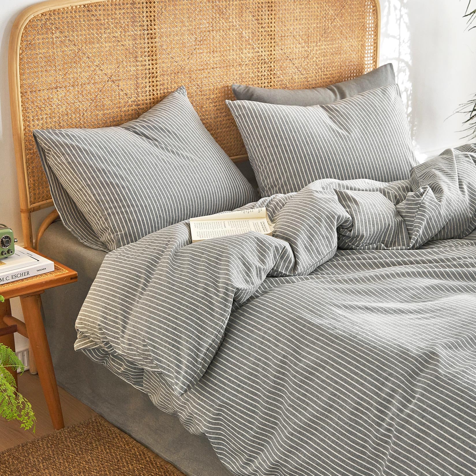 Wake In Cloud Striped Cotton Pillow Sham