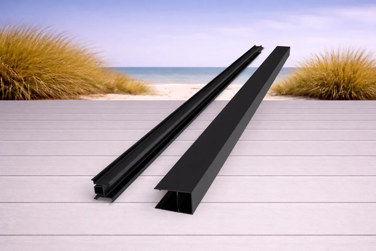Matte Black Steel Metal I Beam