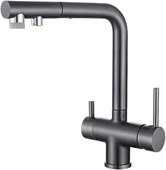 Brushed Gray Kitchen Faucet