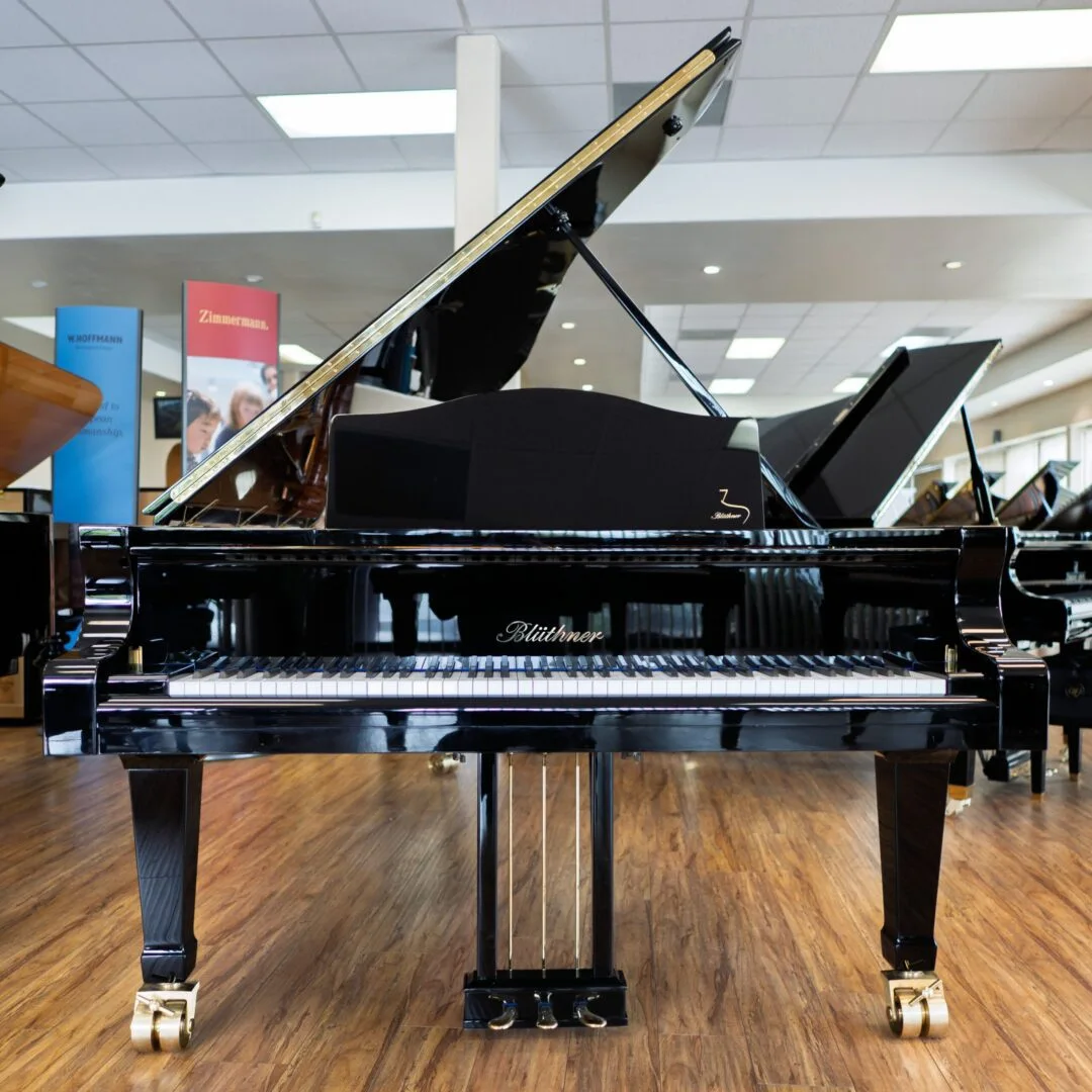 Polished Black Grand Piano