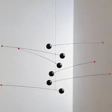 Futura Matte Black Hanging Mobile