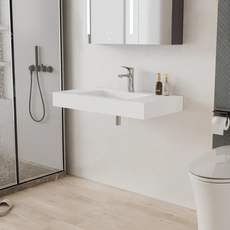 Rectangular Wall Mounted Sink