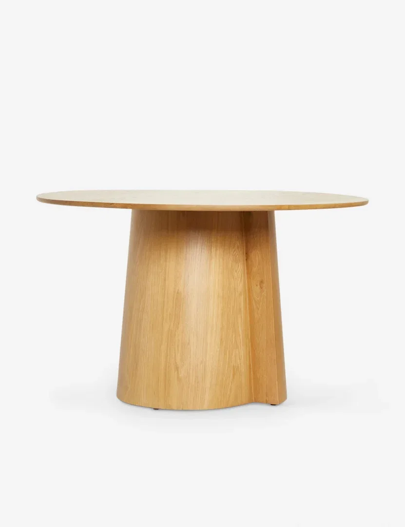 Pau Round Oak Dining Table