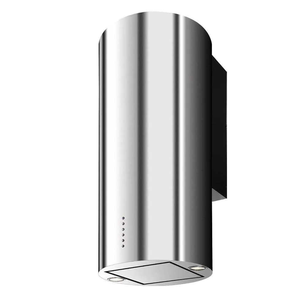 Cylindrical Brushed Steel Range Hood