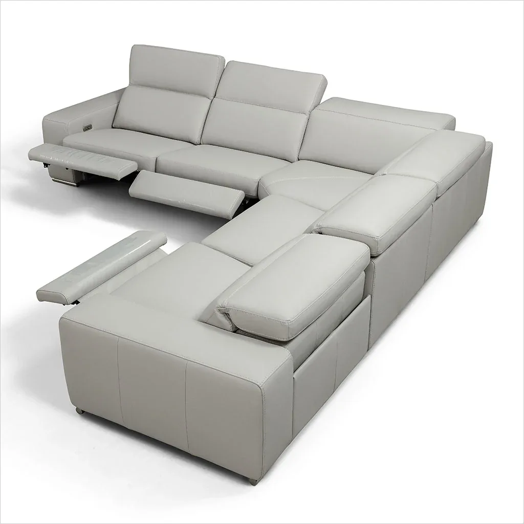 Austin II Leather Sectional Sofa