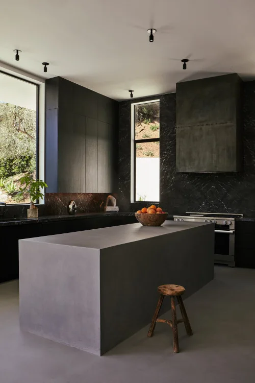 Minimalist Concrete Kitchen Island