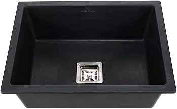 Matte Black Rectangular Kitchen Sink