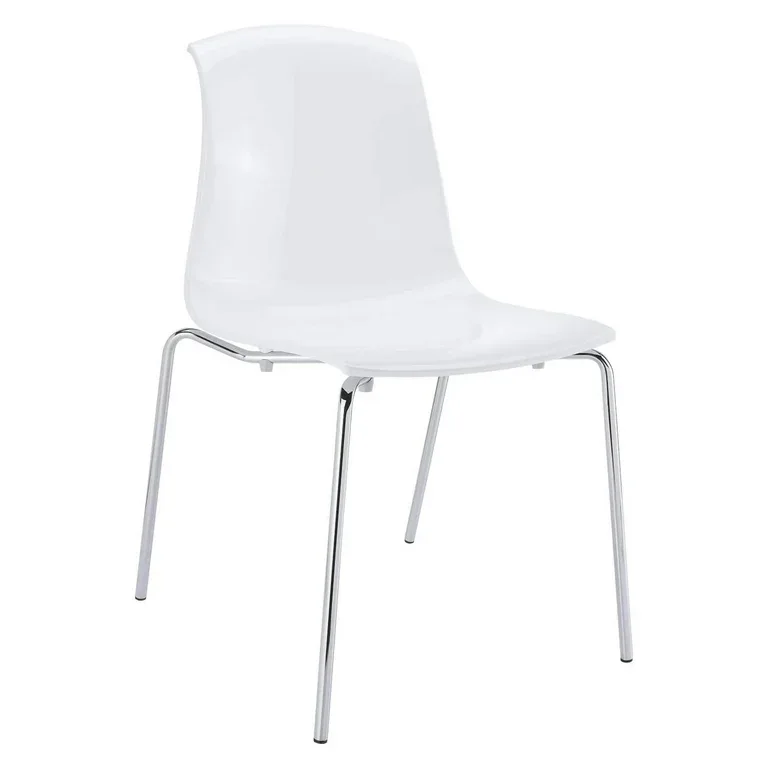 Glossy White Dining Chair