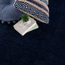 Navero Dark Blue Abstract Area Rug