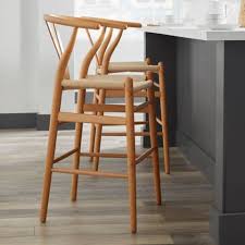 Natural Wood Counter Stool