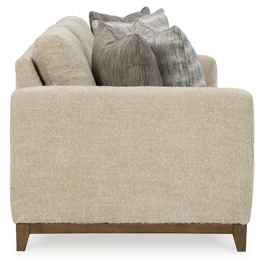 Parklynn Desert Beige Textured Fabric Sofa