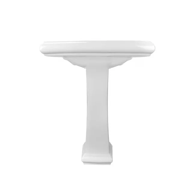 DeerValley White Ceramic Pedestal Sink