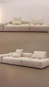 Minimalist Fabric Sectional Sofa Module