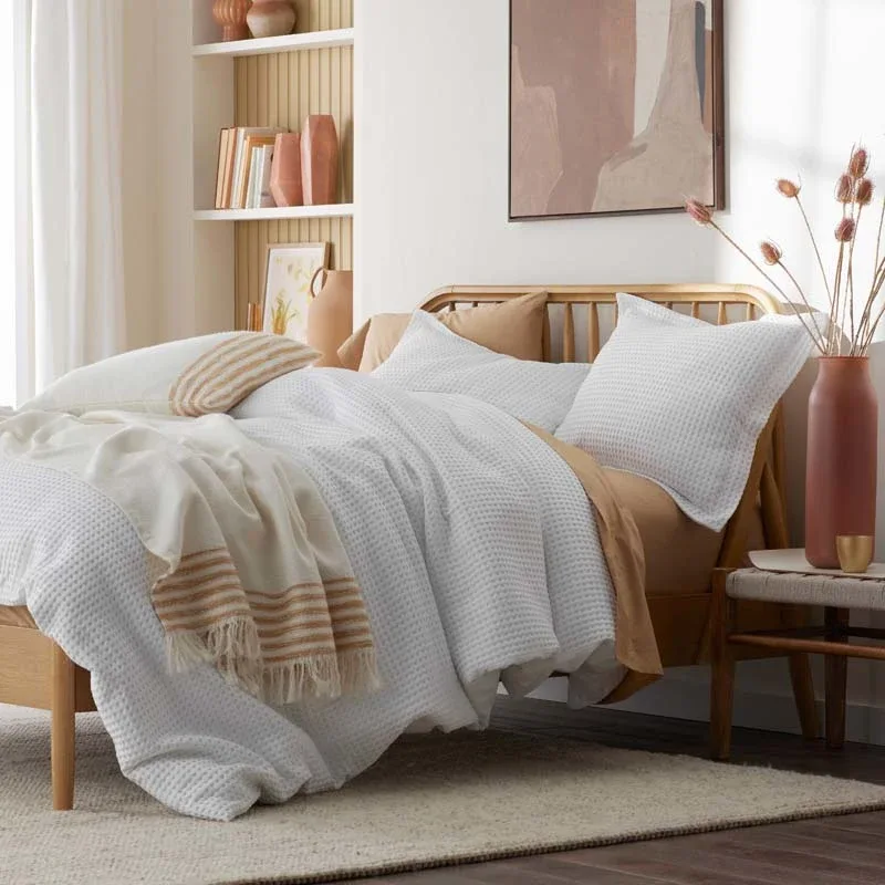 Company Cotton™ Waffle-Weave Duvet Cover