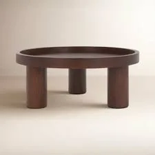 Round Wood Coffee Table