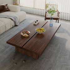 Minimalist Rectangular Wood Coffee Table