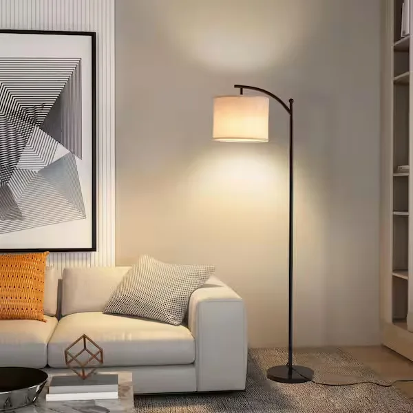 Matte Black Arc Floor Lamp