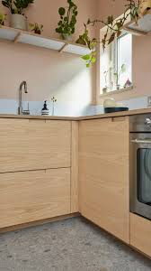 Modern Natural Wood Kitchen Island