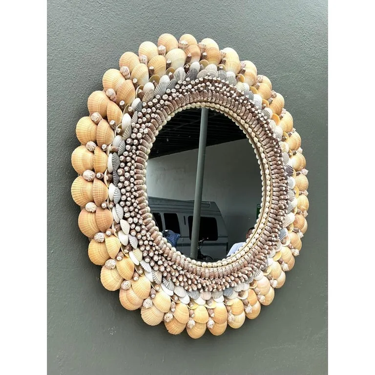 Round Shell Mirror