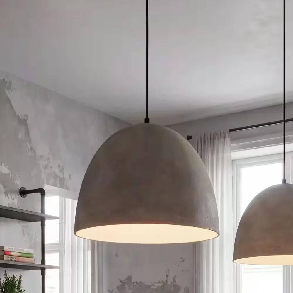 Matte Black Dome Pendant Light