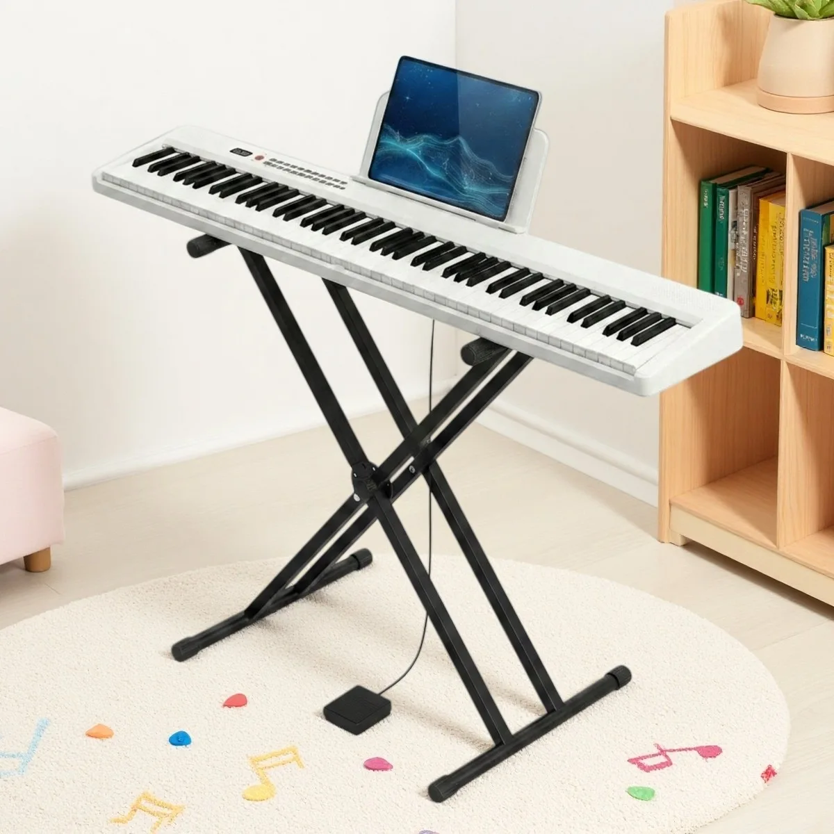 White Electronic Keyboard