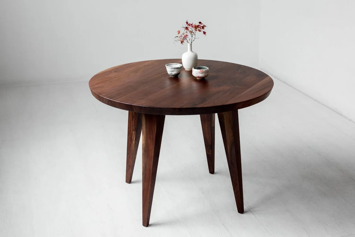 Columbia Round Wooden Side Table
