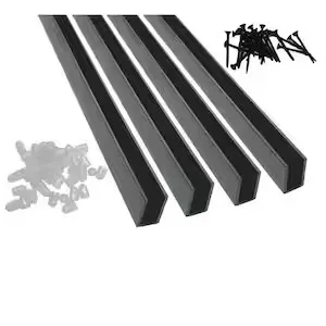 Black Aluminum Track Rail
