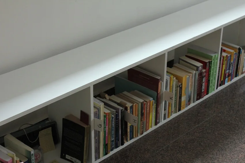 Minimalist White Low Bookcase