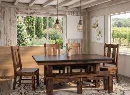Rustic Rectangular Wood Dining Table