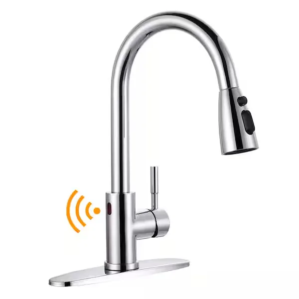WOWOW Polished Chrome Kitchen Faucet