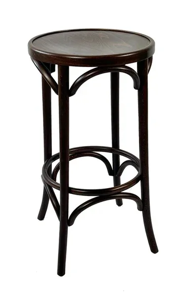 Round Bentwood Bar Stool