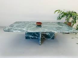 Green Marble Rectangular Coffee Table