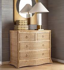 Channing Woven Rattan Chest - Wicker Dressers