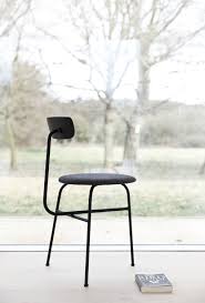 Minimalist Black Steel Dining Chair