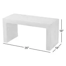 Lionel Minimalist Concrete Outdoor Bench