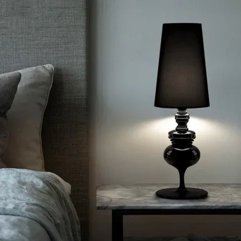Black Ceramic Table Lamp