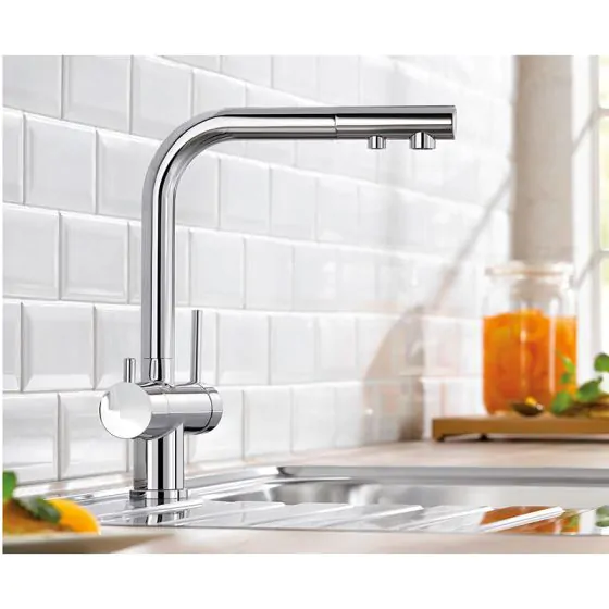 Polished Chrome Kitchen Faucet