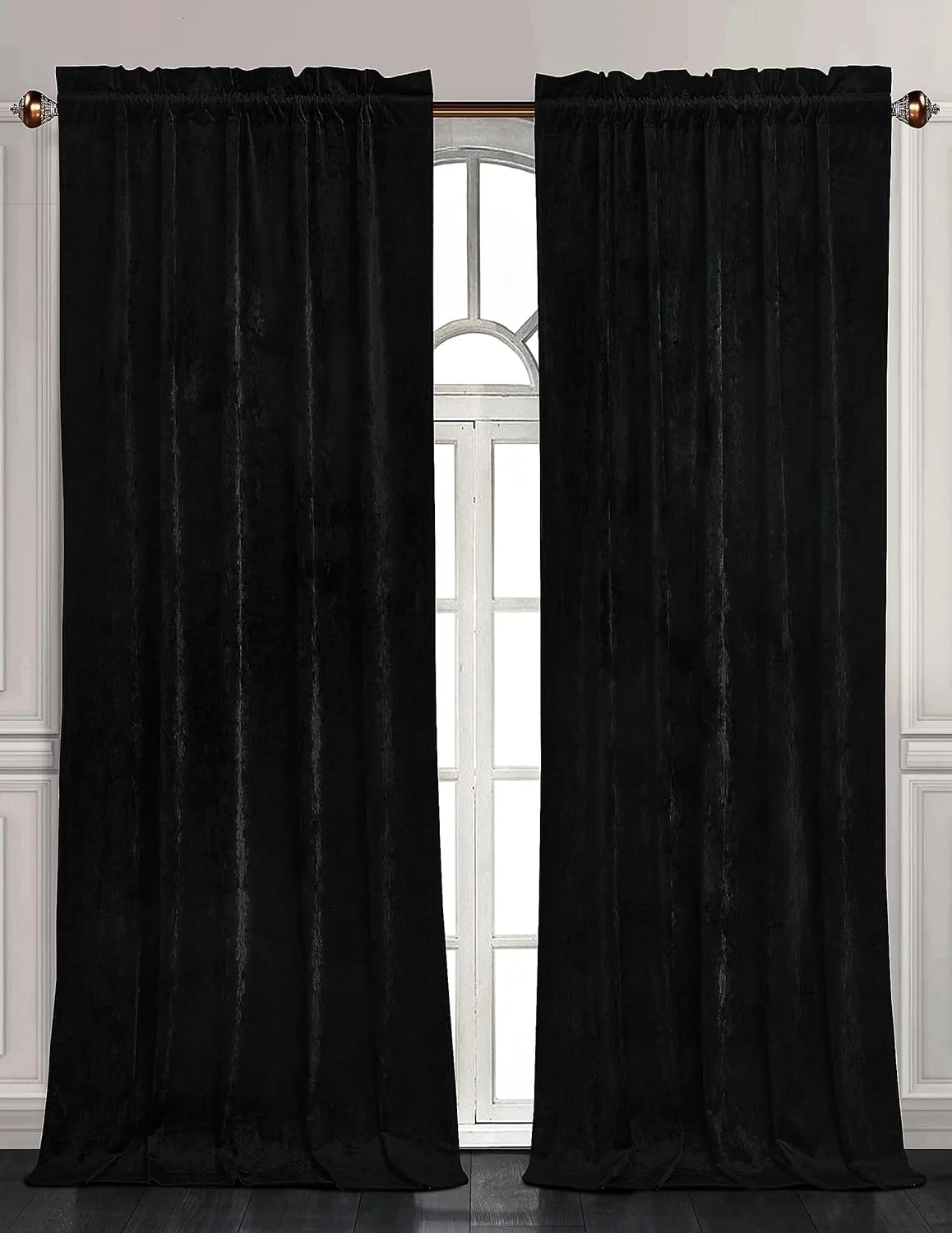 Black Velvet Curtain