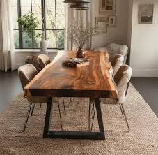 Natural Live Edge Dining Table