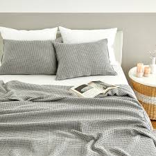 Modal Waffle Blanket in Grey