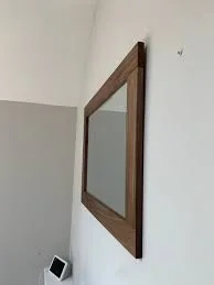 Solid Walnut Horizontal Wall Mirror