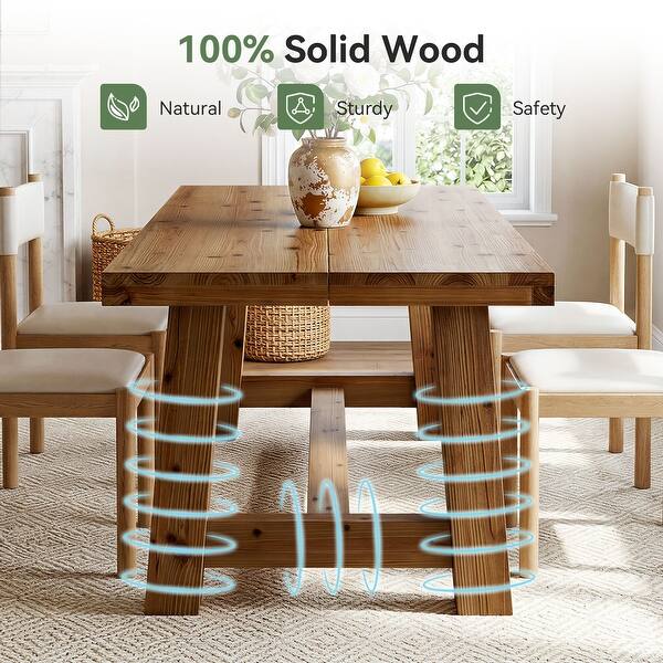 Solid Wood Rectangular Dining Table