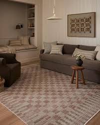 Loloi Cali Tan and Brown Wool Area Rug