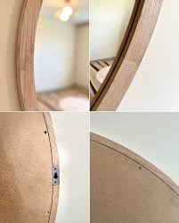 Round Oak Wall Mirror