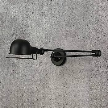 Matte Black Industrial Wall Sconce