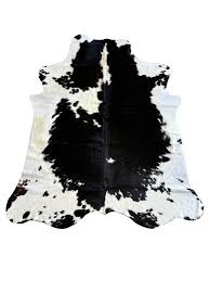 Black and White Cowhide Rug