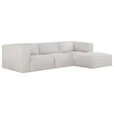 Jaye Cream Fabric Modular Sofa